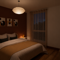 Appartement 80 - Intérieur chambre nuit