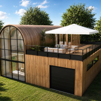 Maison bois Extérieur - Jour